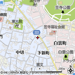 愛知県名古屋市南区笠寺町下新町83周辺の地図