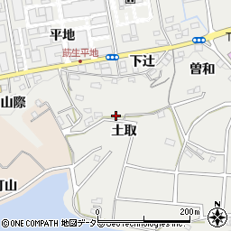 愛知県みよし市莇生町土取周辺の地図