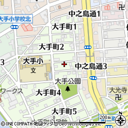 愛知県名古屋市港区大手町3丁目7周辺の地図