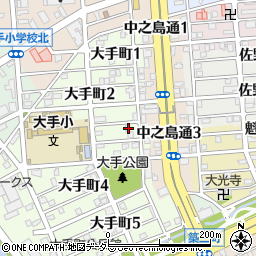 愛知県名古屋市港区大手町3丁目12周辺の地図