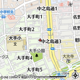 愛知県名古屋市港区大手町3丁目13周辺の地図