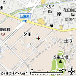愛知県みよし市三好町夕田周辺の地図