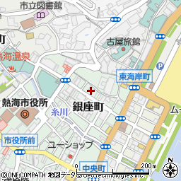 静岡中央銀行熱海支店周辺の地図