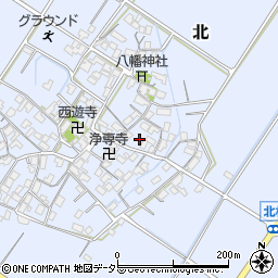 滋賀県野洲市北765周辺の地図