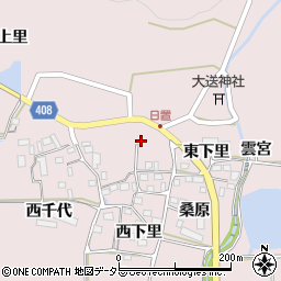 京都府南丹市八木町日置東下里21周辺の地図