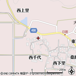 京都府南丹市八木町日置西千代周辺の地図