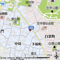 愛知県名古屋市南区笠寺町下新町81周辺の地図
