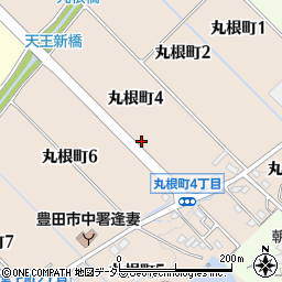 愛知県豊田市丸根町周辺の地図