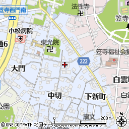 愛知県名古屋市南区笠寺町下新町75周辺の地図