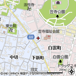 愛知県名古屋市南区笠寺町下新町86周辺の地図