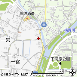 津山一宮郵便局周辺の地図
