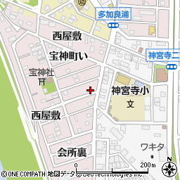 愛知県名古屋市港区宝神町西屋敷1082-117周辺の地図