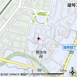 滋賀県大津市雄琴3丁目周辺の地図