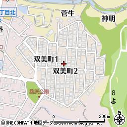 愛知県豊田市双美町周辺の地図