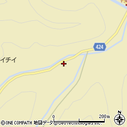 愛知県北設楽郡東栄町振草下粟代黒内周辺の地図
