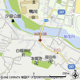 服部理容店周辺の地図