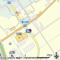 滋賀県近江八幡市東川町213周辺の地図