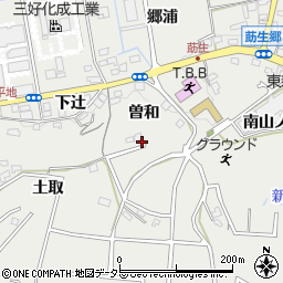 愛知県みよし市莇生町曽和周辺の地図