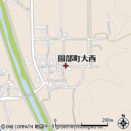 京都府南丹市園部町大西上ミ井戸周辺の地図