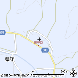 兵庫県丹波篠山市県守447周辺の地図