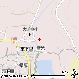 京都府南丹市八木町日置雲宮周辺の地図