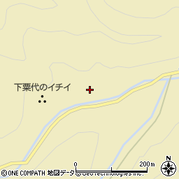 愛知県東栄町（北設楽郡）振草（下粟代大屋路）周辺の地図
