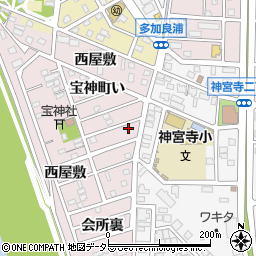 愛知県名古屋市港区宝神町西屋敷1082周辺の地図