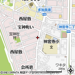 愛知県名古屋市港区宝神町西屋敷1082-46周辺の地図