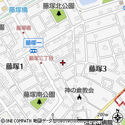 愛知県名古屋市緑区藤塚周辺の地図