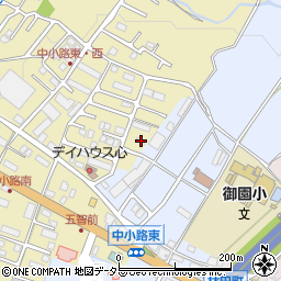 滋賀県東近江市中小路町667周辺の地図