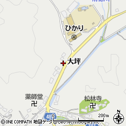 愛知県豊田市矢並町（大坪）周辺の地図