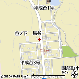 京都府南丹市園部町小山東町馬谷周辺の地図