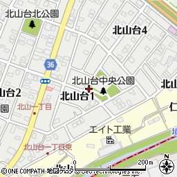 〒470-0152 愛知県愛知郡東郷町北山台の地図
