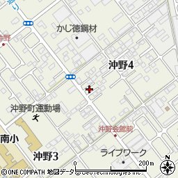 東近江警察署沖野交番周辺の地図
