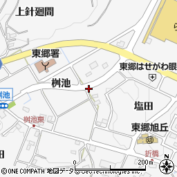 愛知県東郷町（愛知郡）春木（桝池）周辺の地図