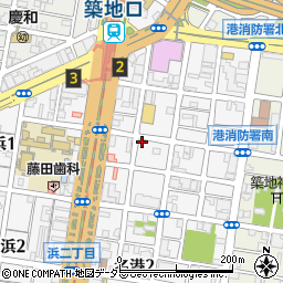 名鉄協商築地口第１３駐車場周辺の地図