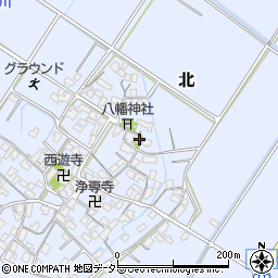 滋賀県野洲市北730周辺の地図