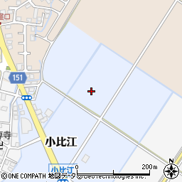 滋賀県野洲市小比江周辺の地図