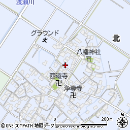 滋賀県野洲市北832周辺の地図
