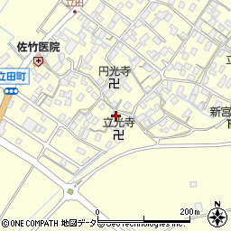 滋賀県守山市立田町1734周辺の地図