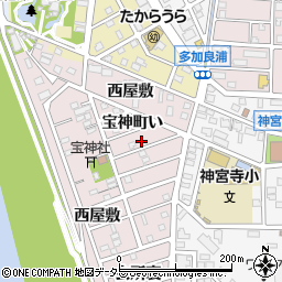 愛知県名古屋市港区宝神町西屋敷1082-21周辺の地図