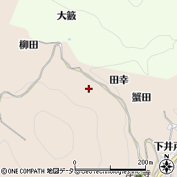 愛知県豊田市霧山町（田幸）周辺の地図