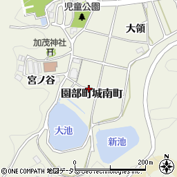 京都府南丹市園部町城南町加茂周辺の地図