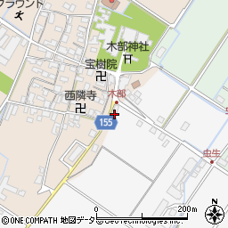 滋賀県野洲市木部835周辺の地図