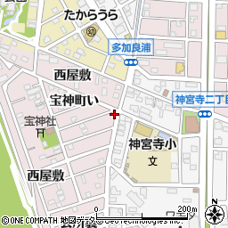 愛知県名古屋市港区宝神町西屋敷1082-30周辺の地図