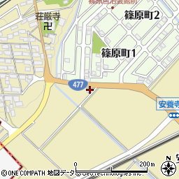 滋賀県近江八幡市安養寺町1486-2周辺の地図
