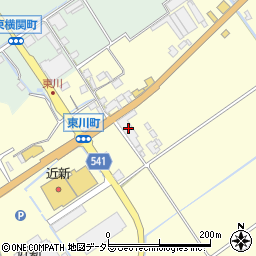 滋賀県近江八幡市東川町87周辺の地図