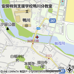 加茂川橋周辺の地図
