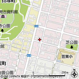 シャリエ笠寺公園周辺の地図