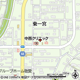 岡山県津山市東一宮周辺の地図